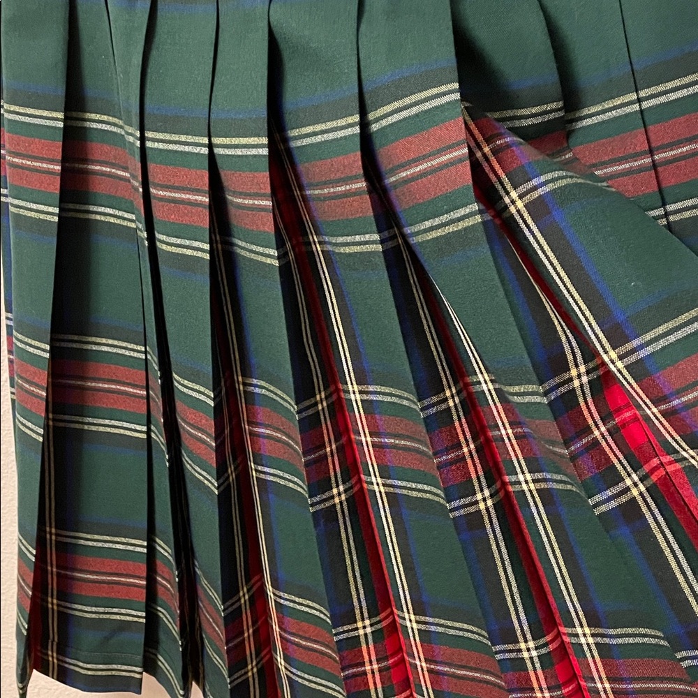 Pendleton Reversible Virgin Wool Pleated Plaid Sk… - image 4